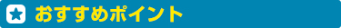 おすすめポイント